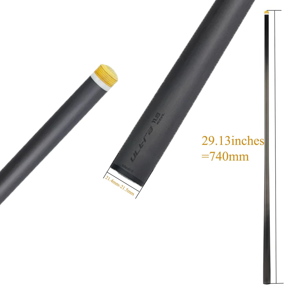 David Loman Ultra Version Carbon Fiber billiard cue shaft Acceleration taper Design for the competition Premium Orange Gift Box